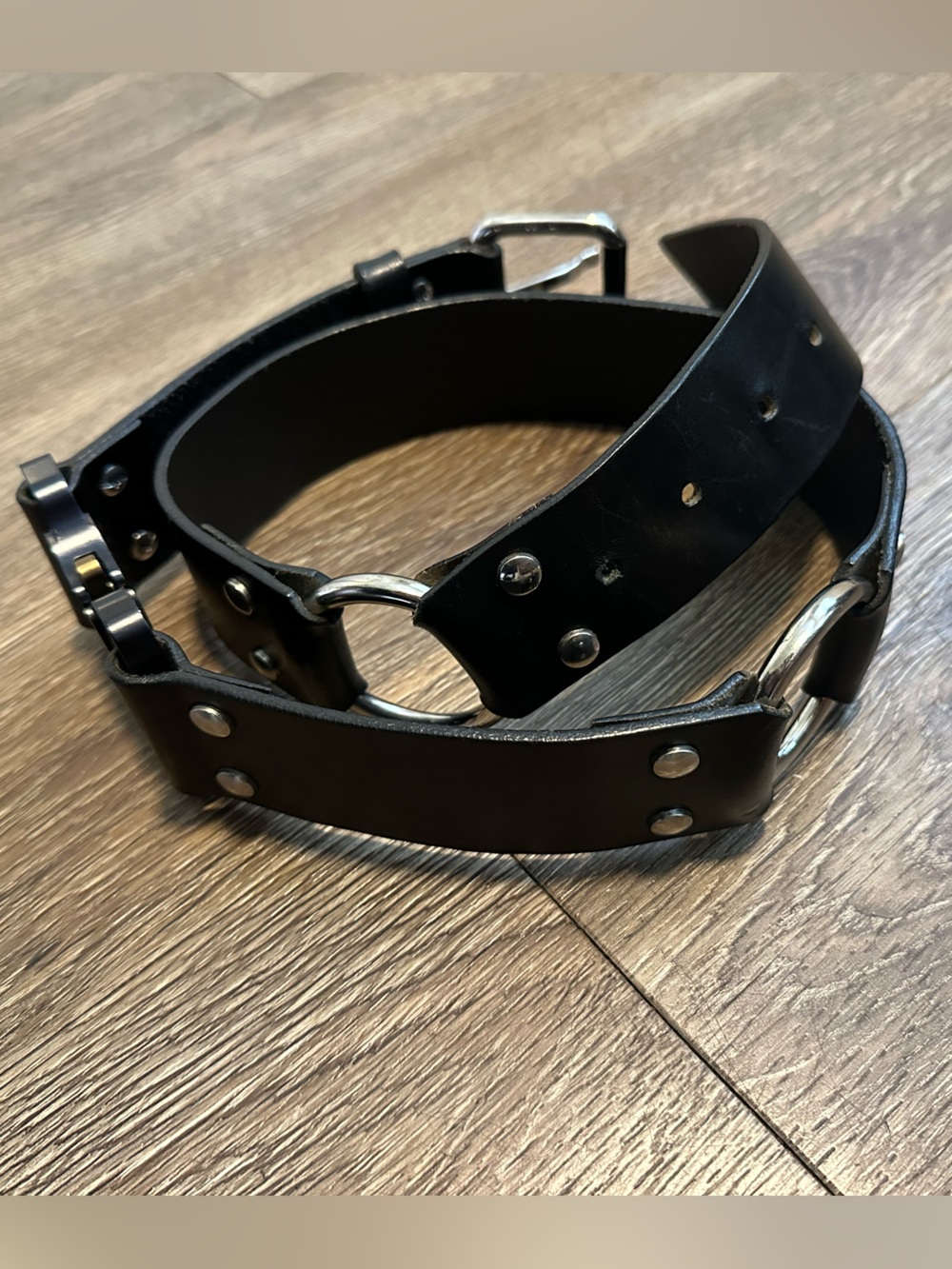 Alyx Black Leather Belt Sz M - Picture 4 of 7